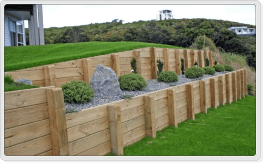 Timber Retaining Wall Construction Company Auckland